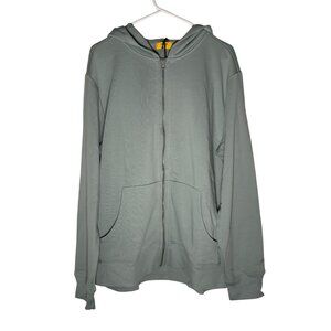 Allbirds Anytime Full Zip Hoodie in Bark Grey Green Men's Size XL New W/ Tags!